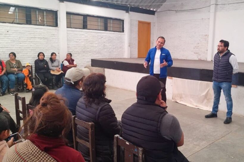 CAPAMH informa a habitantes del Pueblo de la Cruz sobre nuevo pozo de agua