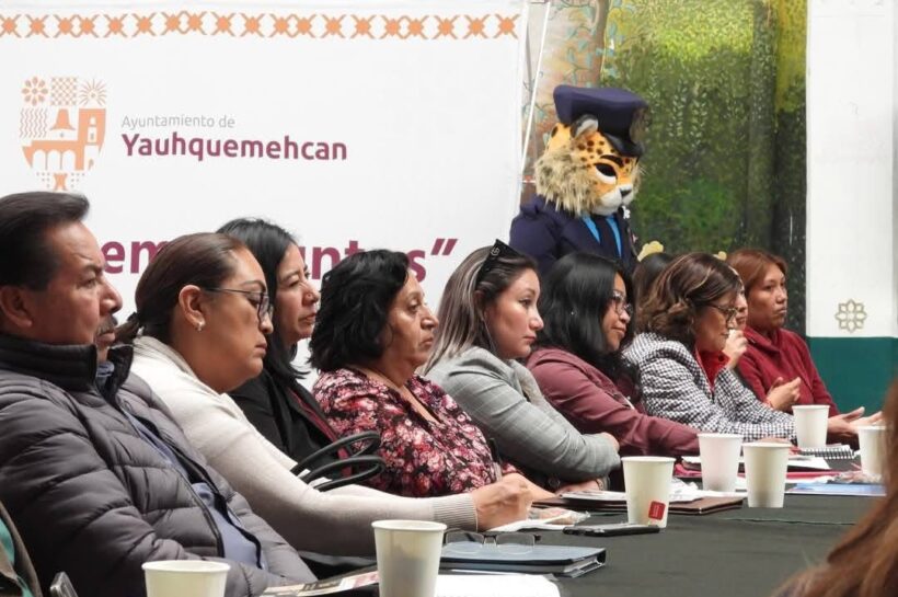 Alcalde David Vega Terrazas Encabeza Mesa de Trabajo “Operativo Escuelas Seguras” en Yauhquemehcan