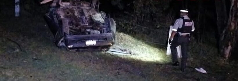 ¡Fatal accidente en el Día de las Madres! Choque y volcadura dejan dos muertos en Tocatlán
