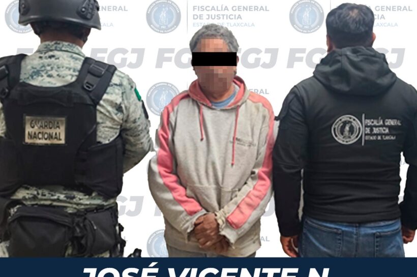 Detienen a José Vicente N. por el delito de violación en agravio de un menor de edad ocurrido en Huamantla