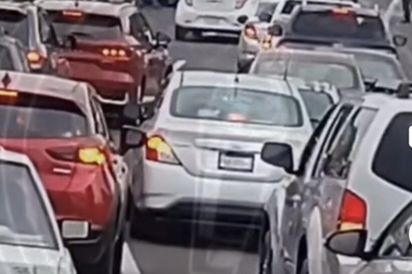 Volcadura en la Tlaxcala-Apizaco afecta circulación a la altura de planta de aguas residuales