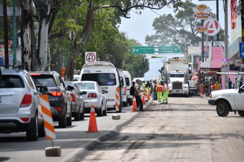 Obras mal planeadas, caos asegurado: reencarpetamiento en Tlaxcala-Chiautempan desata enojo ciudadano