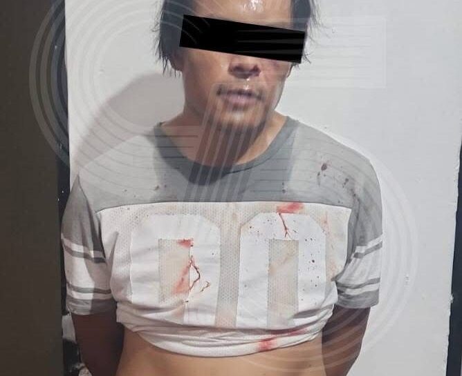 Detienen en Panotla a presunto narcomenudista con “cristal” y arma hechiza tras persecución