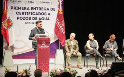 Huamantla recibe certificado de calidad de agua y reconocimiento como municipio comprometido con el ambiente y la salud
