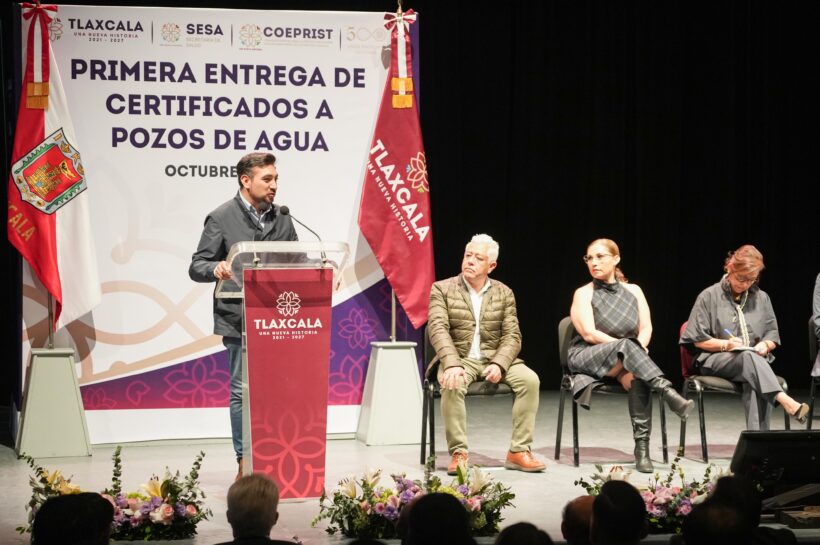 Huamantla recibe certificado de calidad de agua y reconocimiento como municipio comprometido con el ambiente y la salud