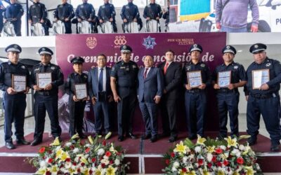 Reconoce Dirección de Seguridad Pública de Apizaco a policías que concluyen 30 años de servicio