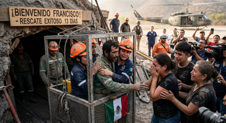 ¡Milagro en Sinaloa! Rescatan con vida al minero Francisco Zapata tras 13 días bajo tierra